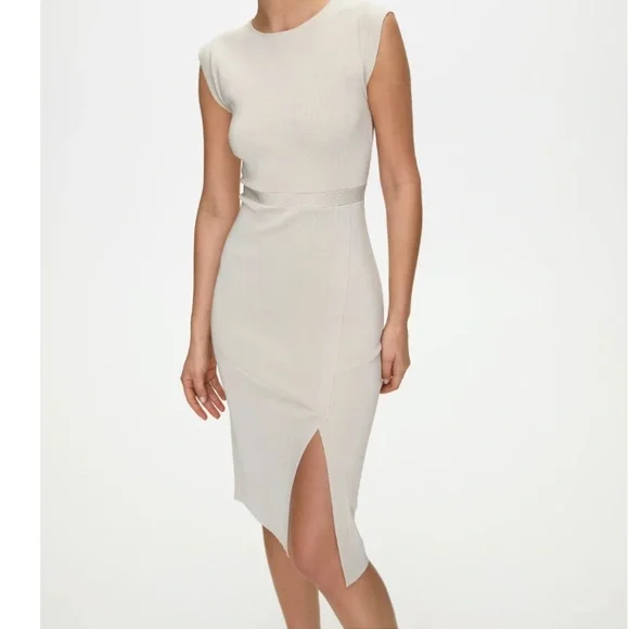 NWOT Aritzia Babaton Body-con Elegant Black Sleeveless Dress Size XXS - Picture 3 of 13